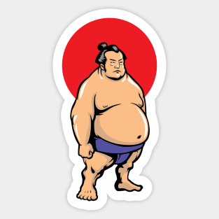 Japanese Sumo Wrestler Japan National Sport Fighter Sticker